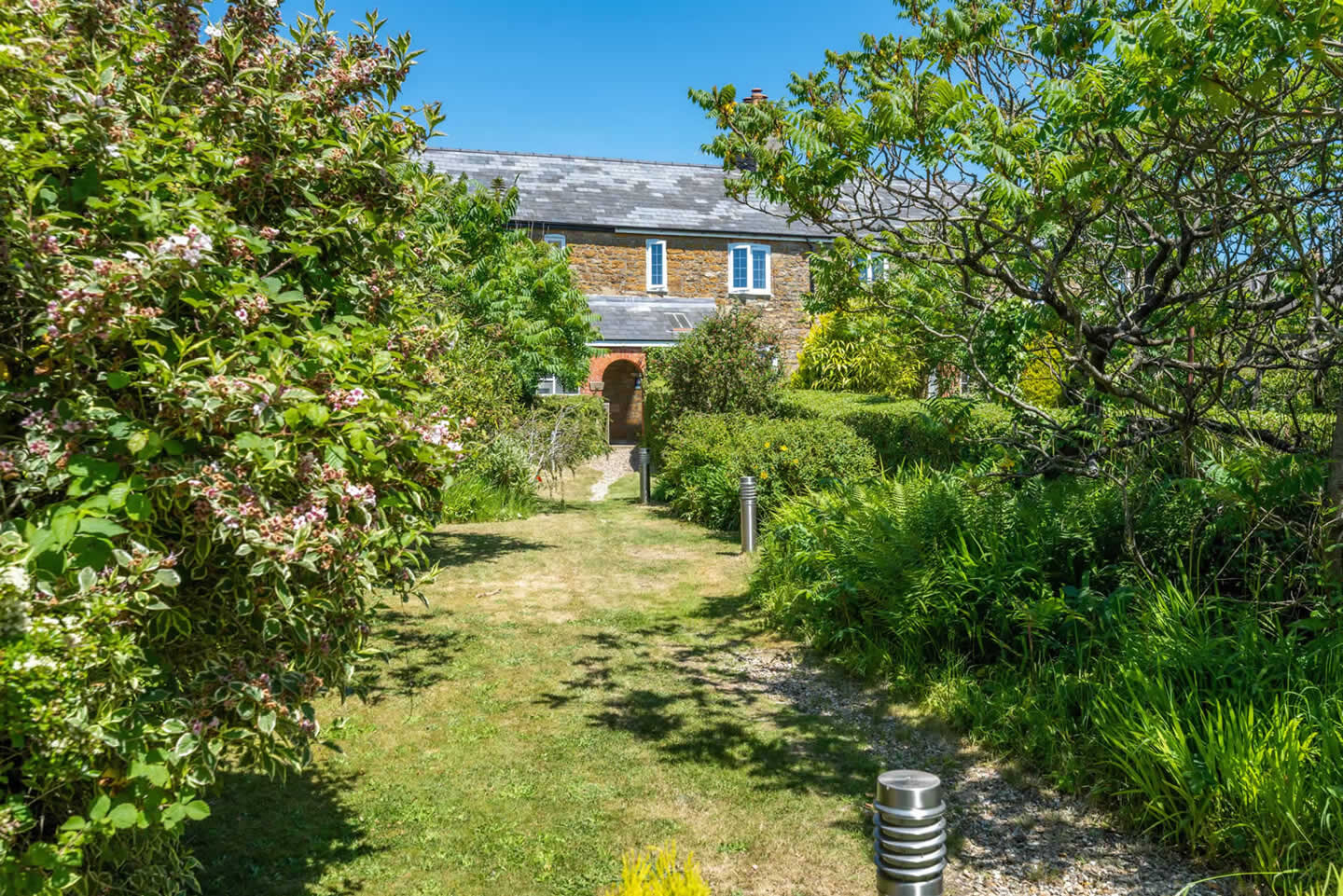 Greenwich Cottage garden is safe for a child.